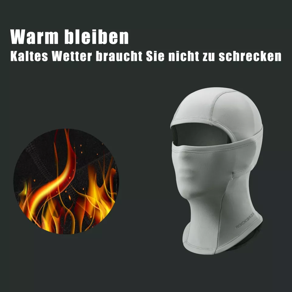 ROCKRBOS Barn Balaclava Winter Balaclava Warm Ski Face Cover Running - Bild 3