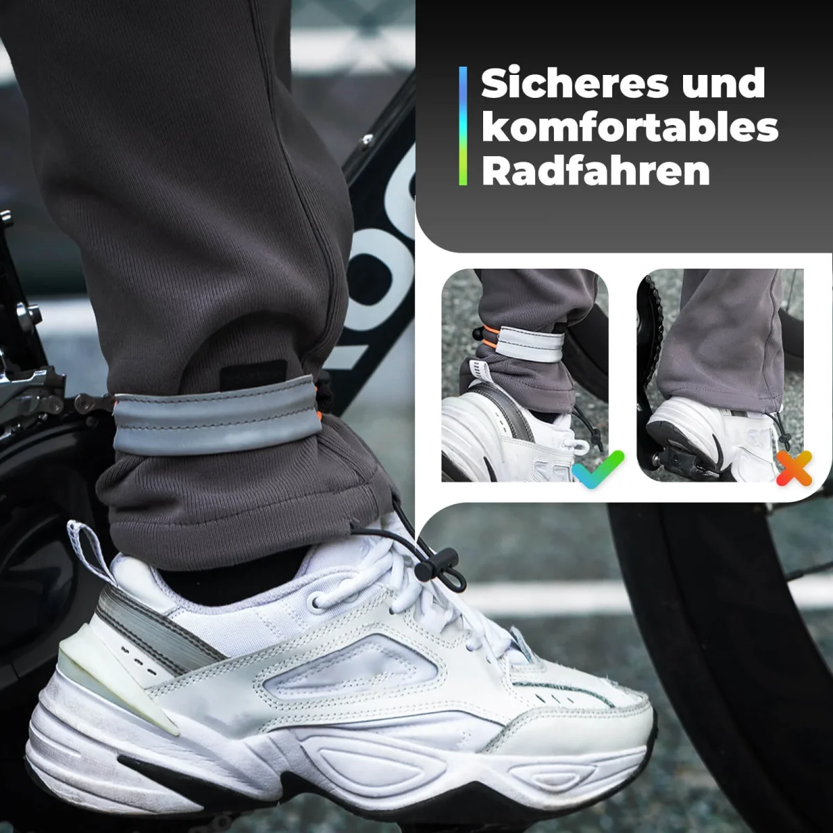 Reflekterande midjeband för cykling, reflexband ROCKBROS - Bild 5
