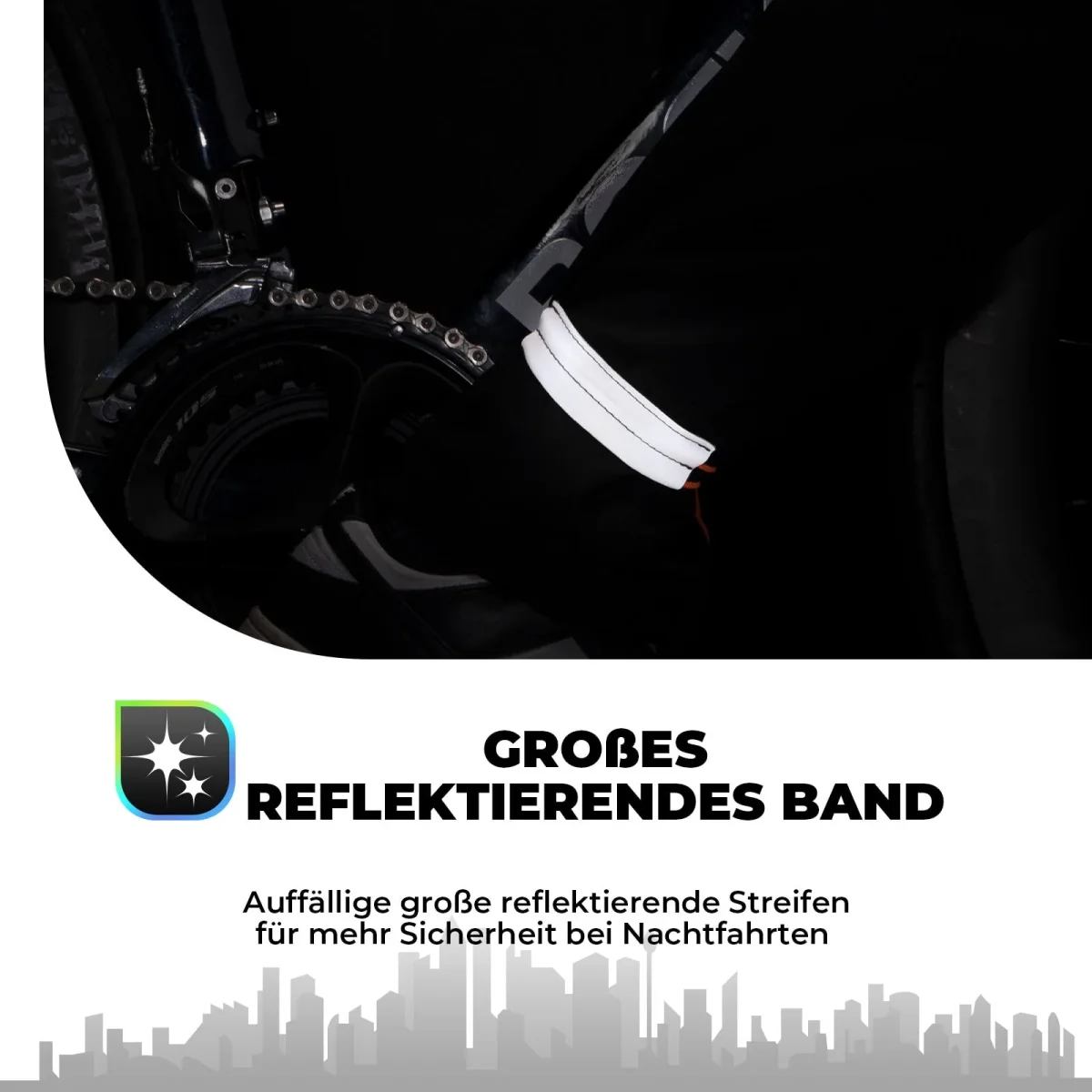 Reflekterande midjeband för cykling, reflexband ROCKBROS - Bild 7