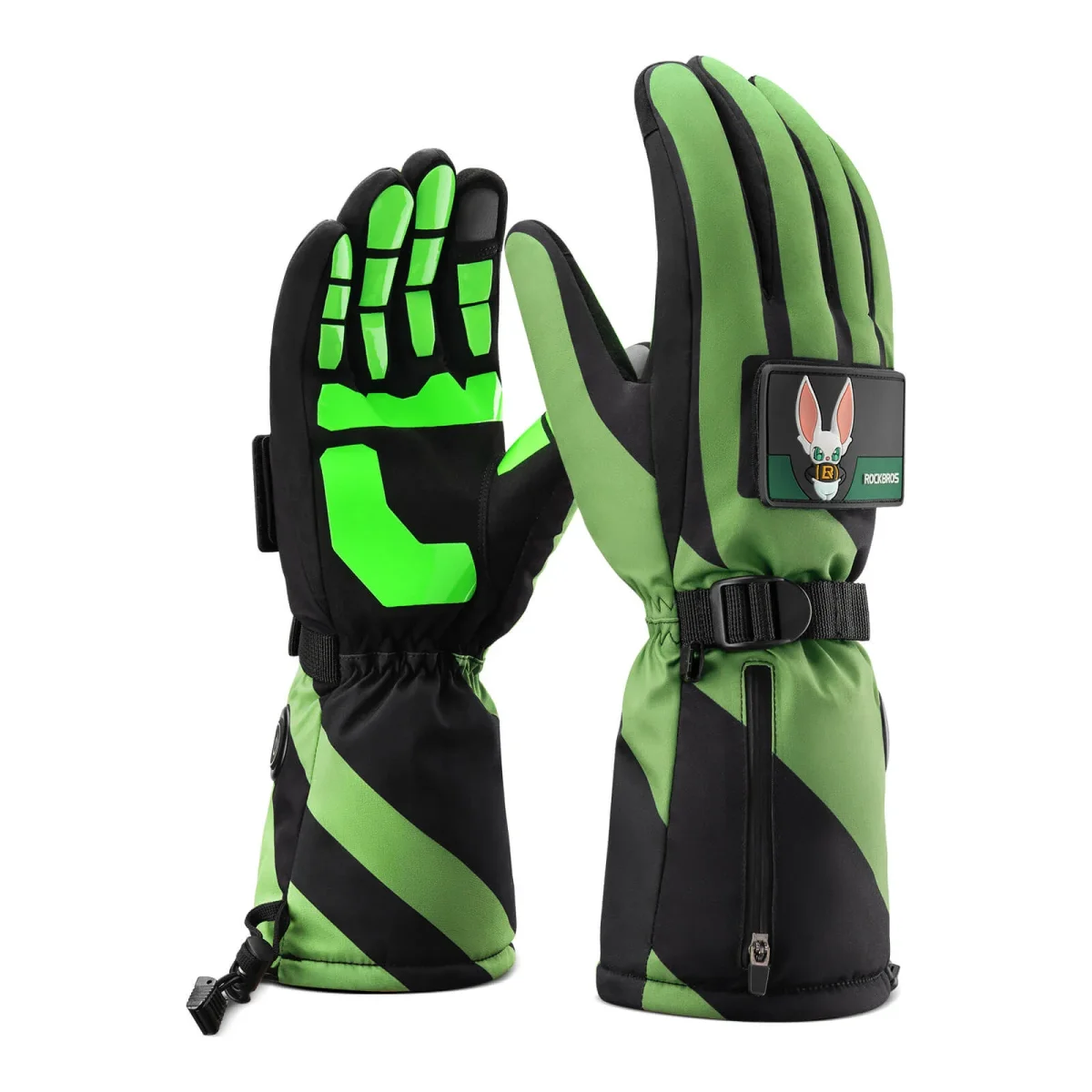 Vintervärmecykelhandskar, 3 värmeinställningar, storlekar M-XL, ROCKBROS - Bild 2