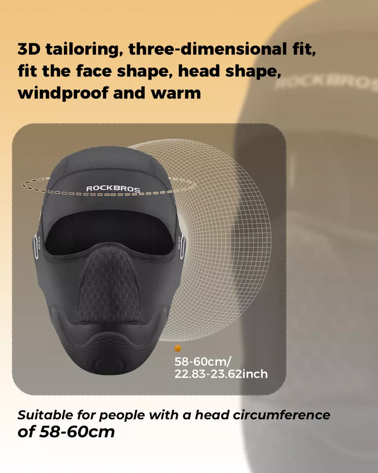 ROCKBROS Motorcykel Head Cover Balaclava Varm Fleece Cykel Balaclavas - Bild 3