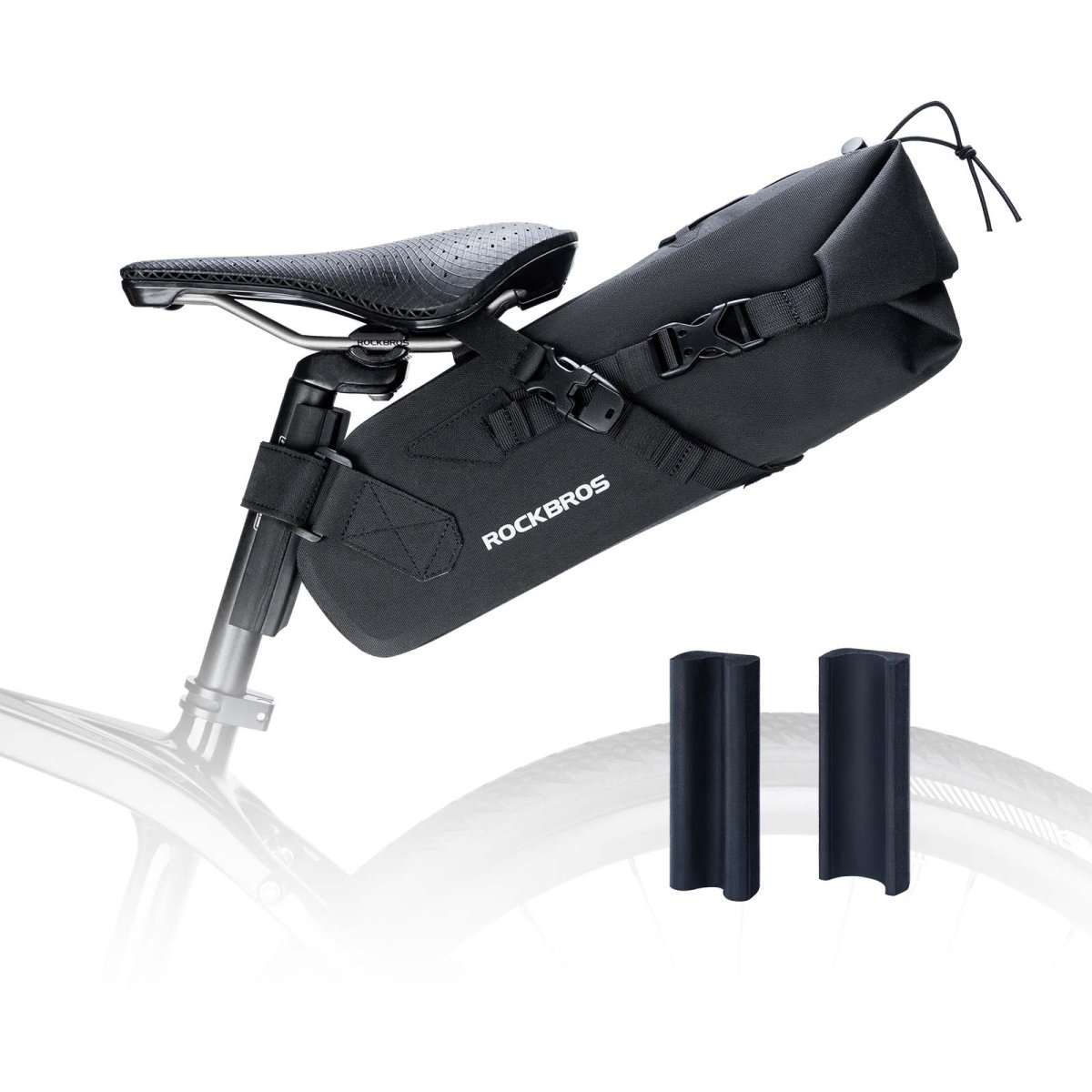 Bikepacking sadelväska 3 liter 100% vattentät TPU-väska ROCKBROS - Bild 2