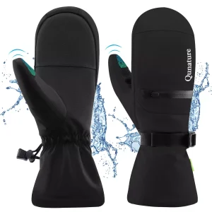 Qunature Varma Skidhandskar Vattentäta Snowboardhandskar XS-XL Dam/Her