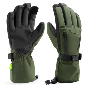 Qunature Gloves Winter Ski/Snow Handskar Vindtäta för Cykel/Motorcykel XS-XL